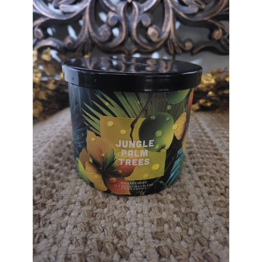 Goose Creek Jungle Palm Trees 3-wick Candle